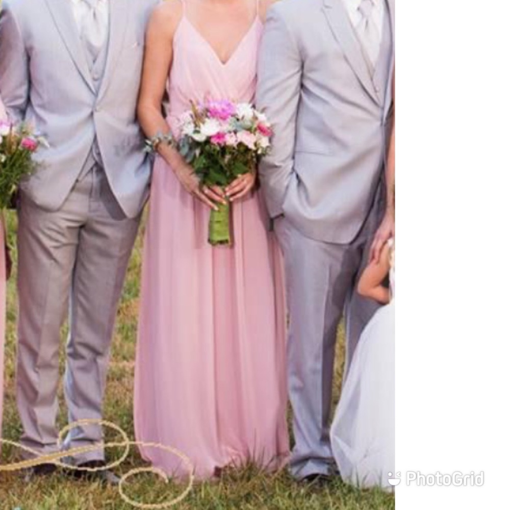 Blush bridesmaid dress